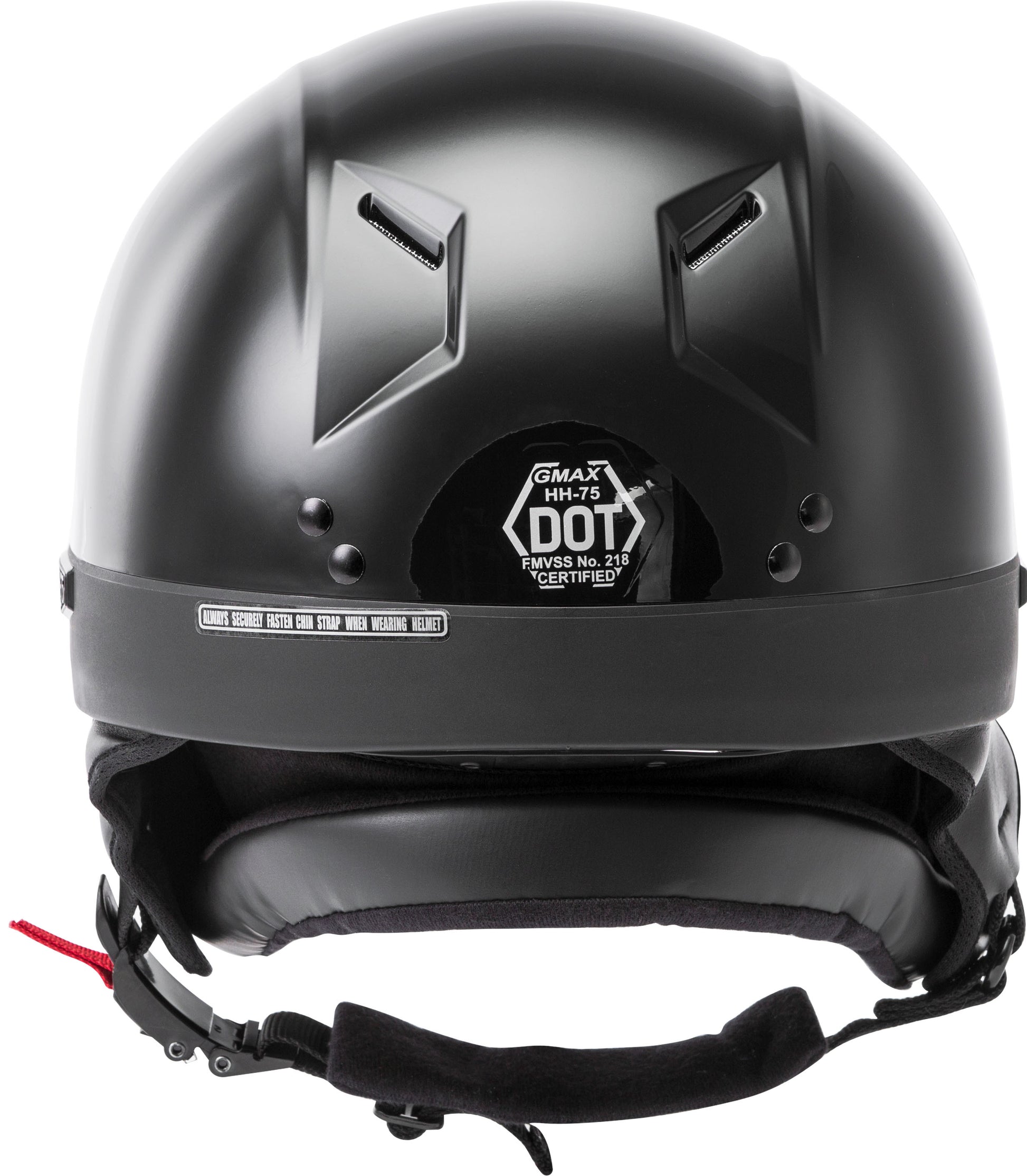 Hh 75 Half Helmet Black Sm