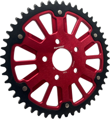 Stealth 51t Rear Sprocket Red Alum Car  Blk Steel Teeth