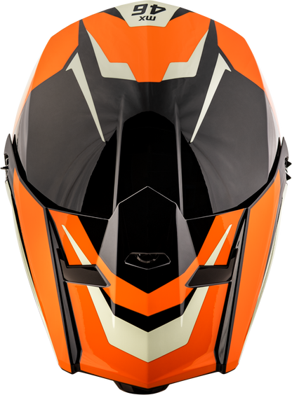 Mx 46 Cyclus Hemet Black/Orange Lg