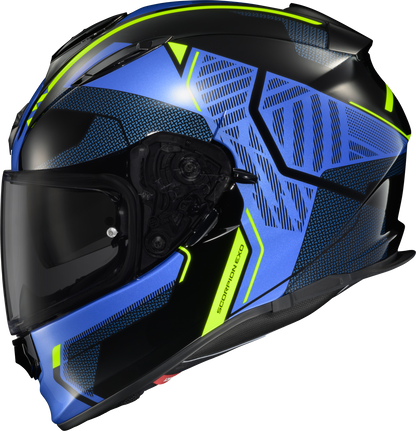 Ryzer Full Face Helmet Switch Blue/Hi Viz Xl