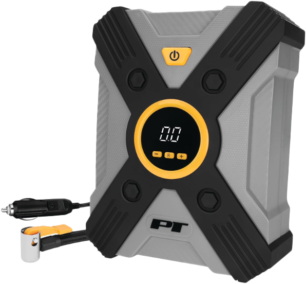 12v Digital Tire Inflator W/ Auto Stop And Led Light