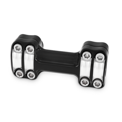 Burly Brand Reaper Riser Clamp 1-1/2in Tall for 1in Bar, One Piece - Black Machined