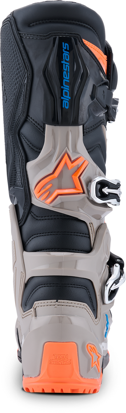 Tech 7 Enduro Blk/Warm Gry/Orange Fluo 12