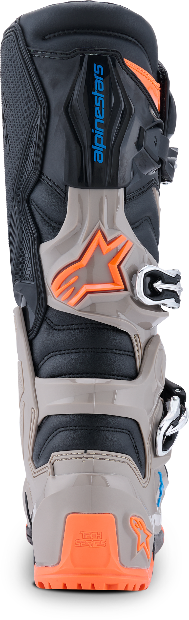 Tech 7 Enduro Blk/Warm Gry/Orange Fluo 8