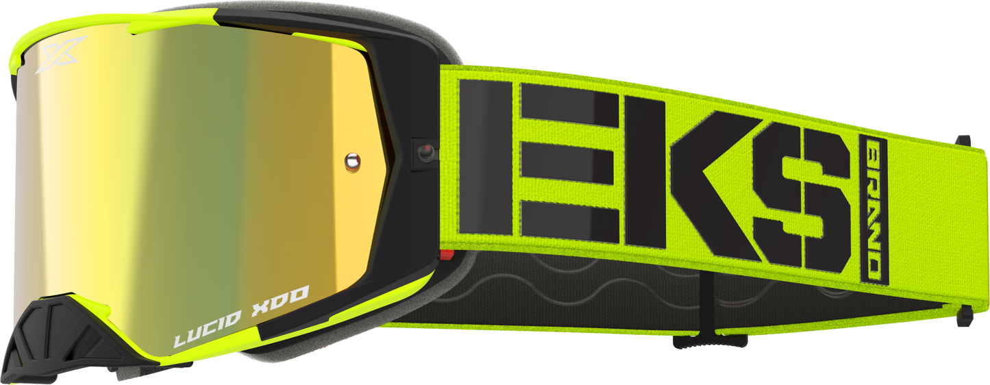Lucid Caliber Goggle Flo Yellow Gold Mirror Lens