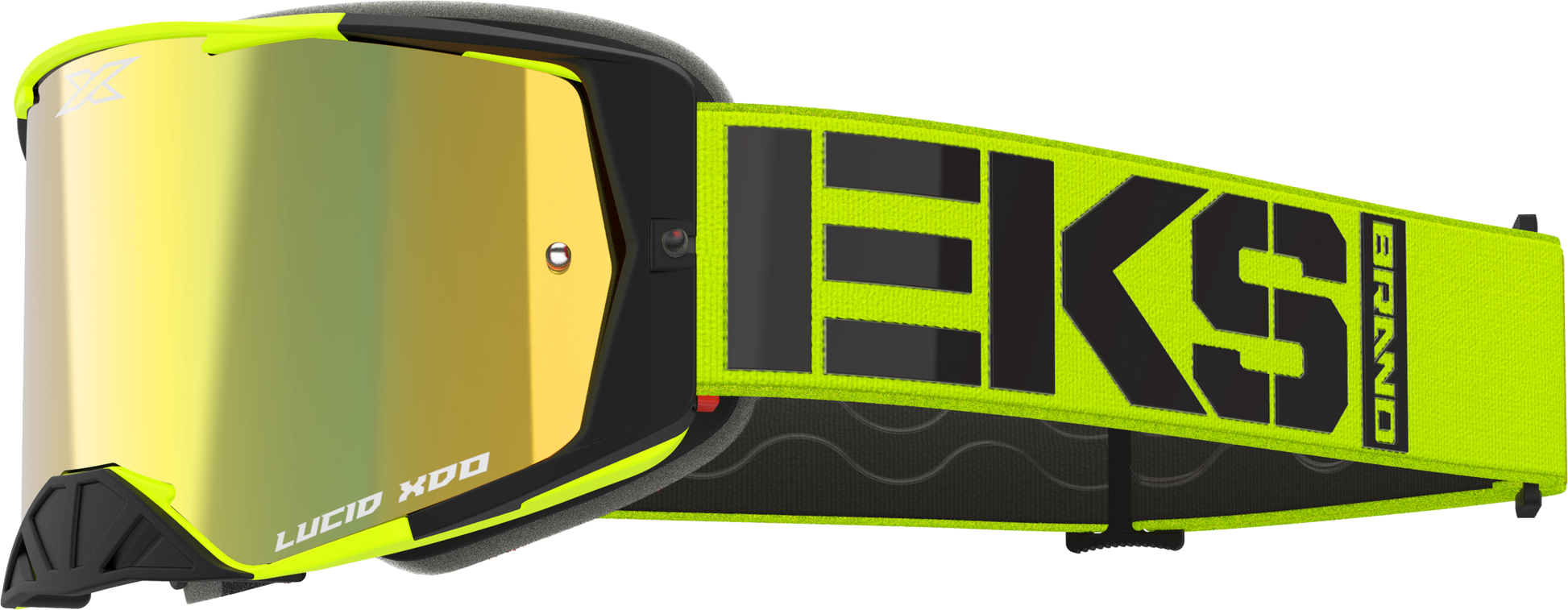 Lucid Caliber Goggle Flo Yellow Gold Mirror Lens