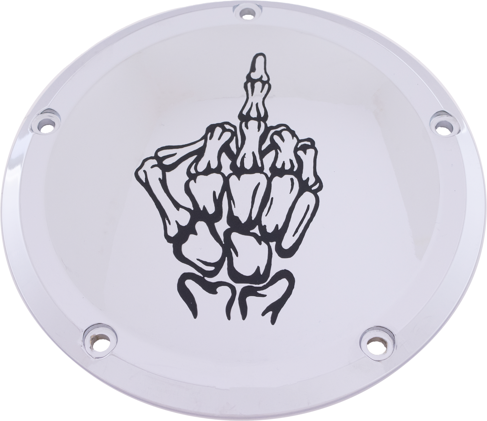 7   Tc Derby Cover Bone Finger Chrome