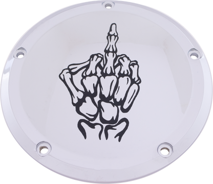 6   M8 Softail Derby Cover Bone Finger Chrome