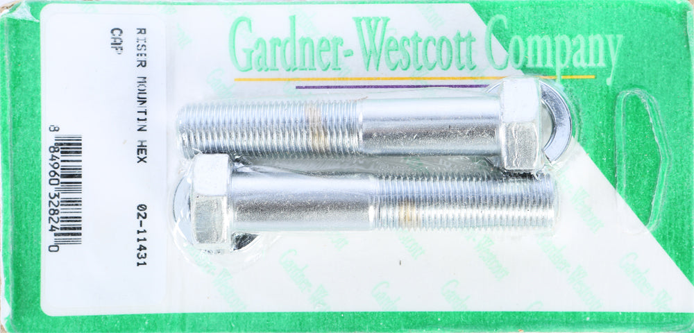 Riser Bolts Chrome Hex Cap 1/2 20 X 2 3/4 Fine Thread