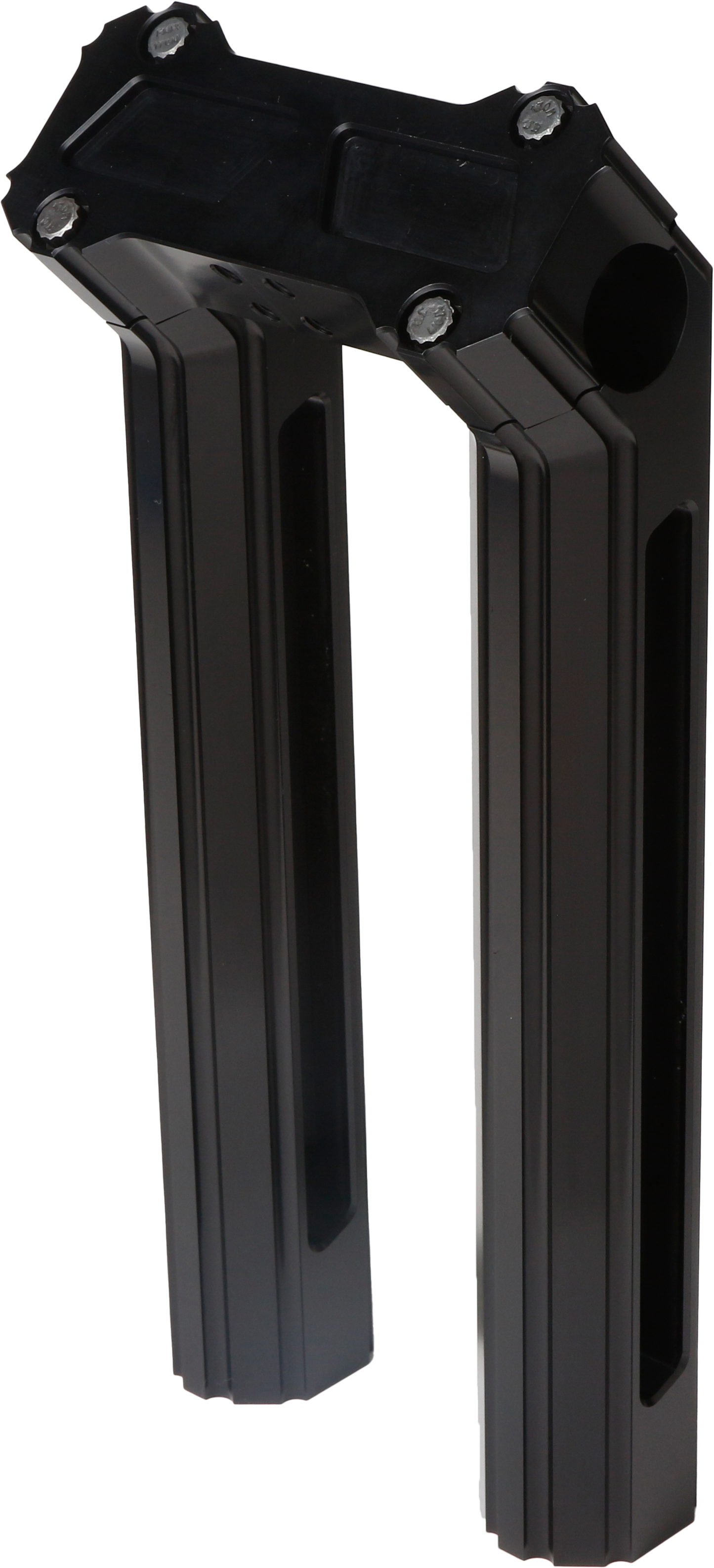 H/D Billet Risers 10" Black Kickback