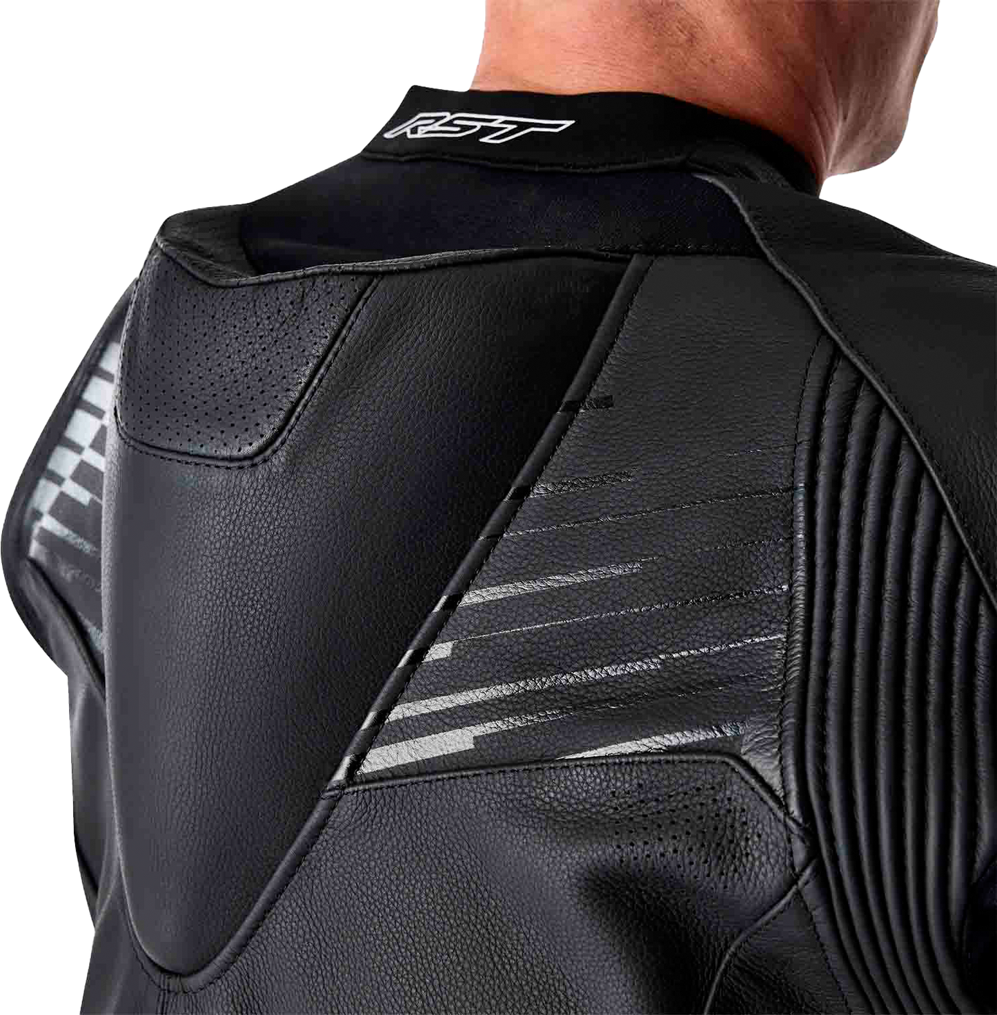 Tractech Evo D3o Jacket Blk/Whi Leather Sm