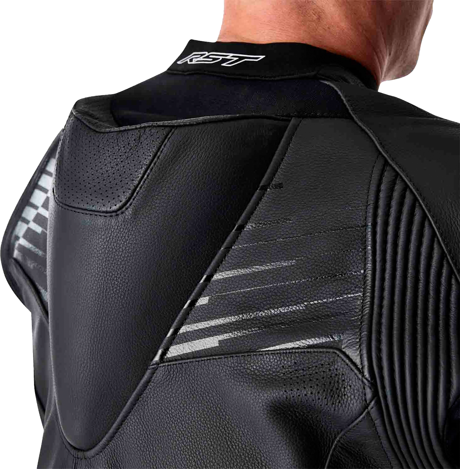 Tractech Evo D3o Jacket Blk/Whi Leather Xl