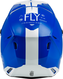 Yth Kinetic Lite Rival Helmet Gloss Blue/White Ys