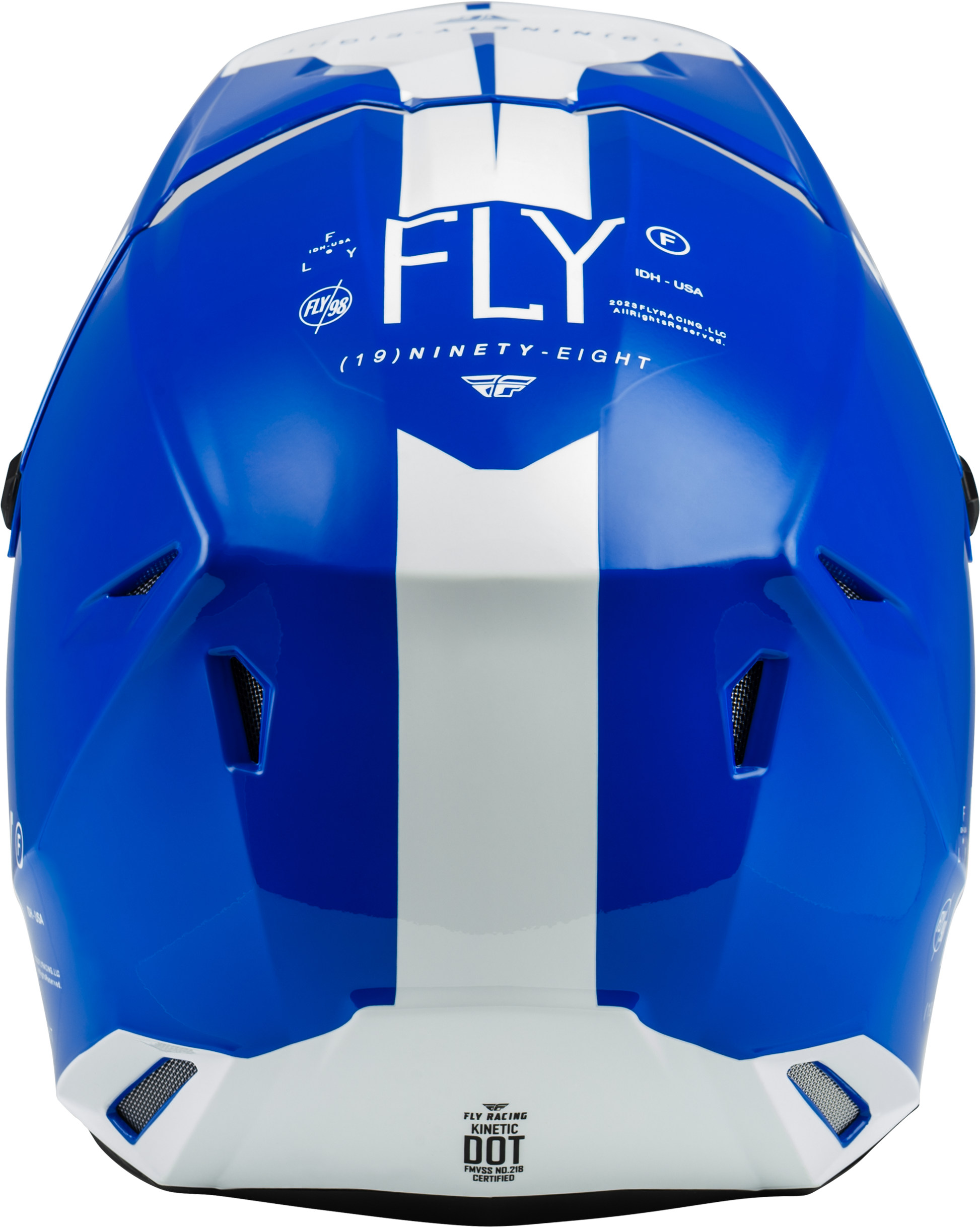Kinetic Lite Rival Helmet Gloss Blue/White Md