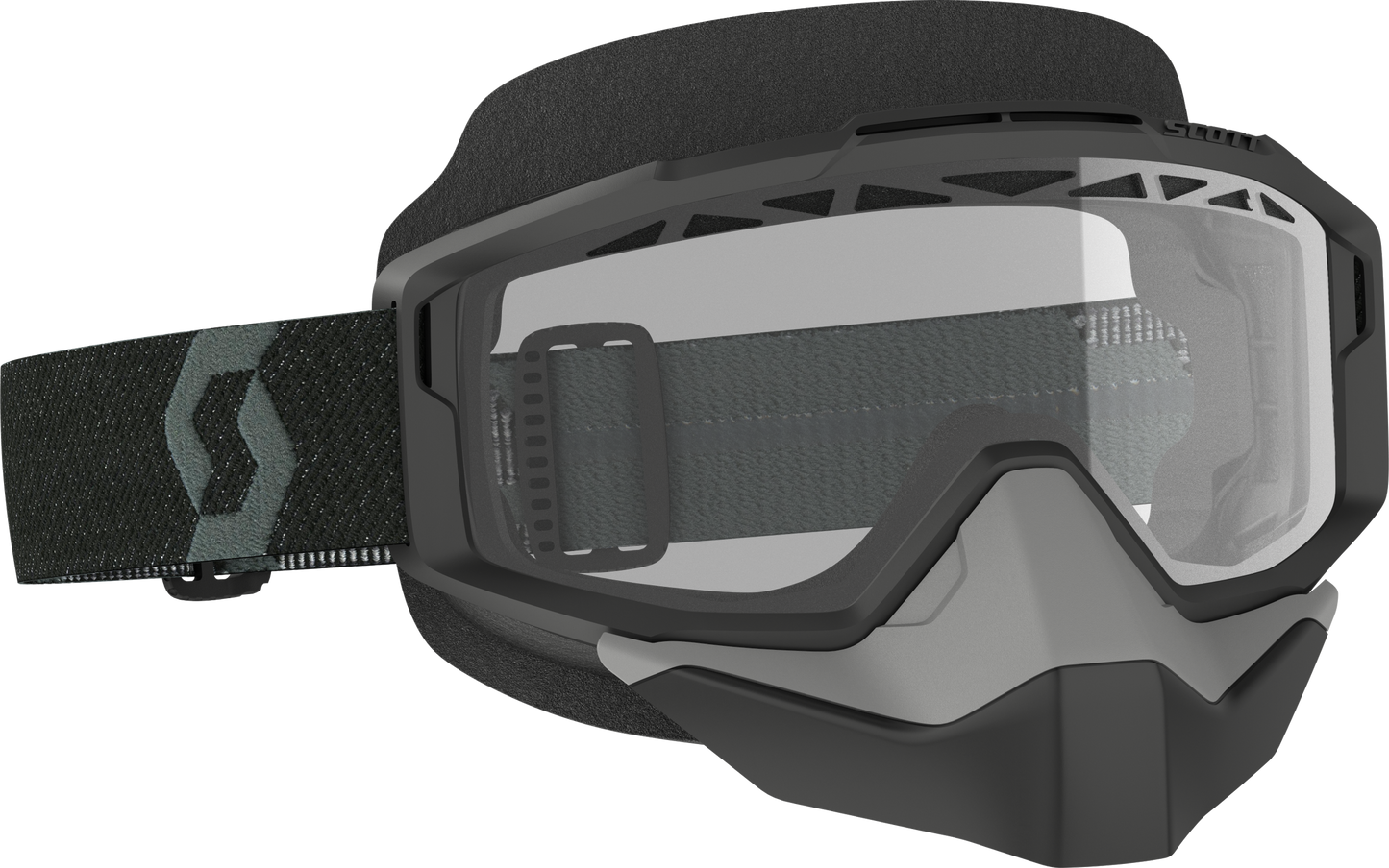 Split Otg Snow Cross Goggle Black W/Clear