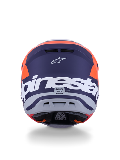 Sm7 Core Helmet Orng/Blue Matt 2x