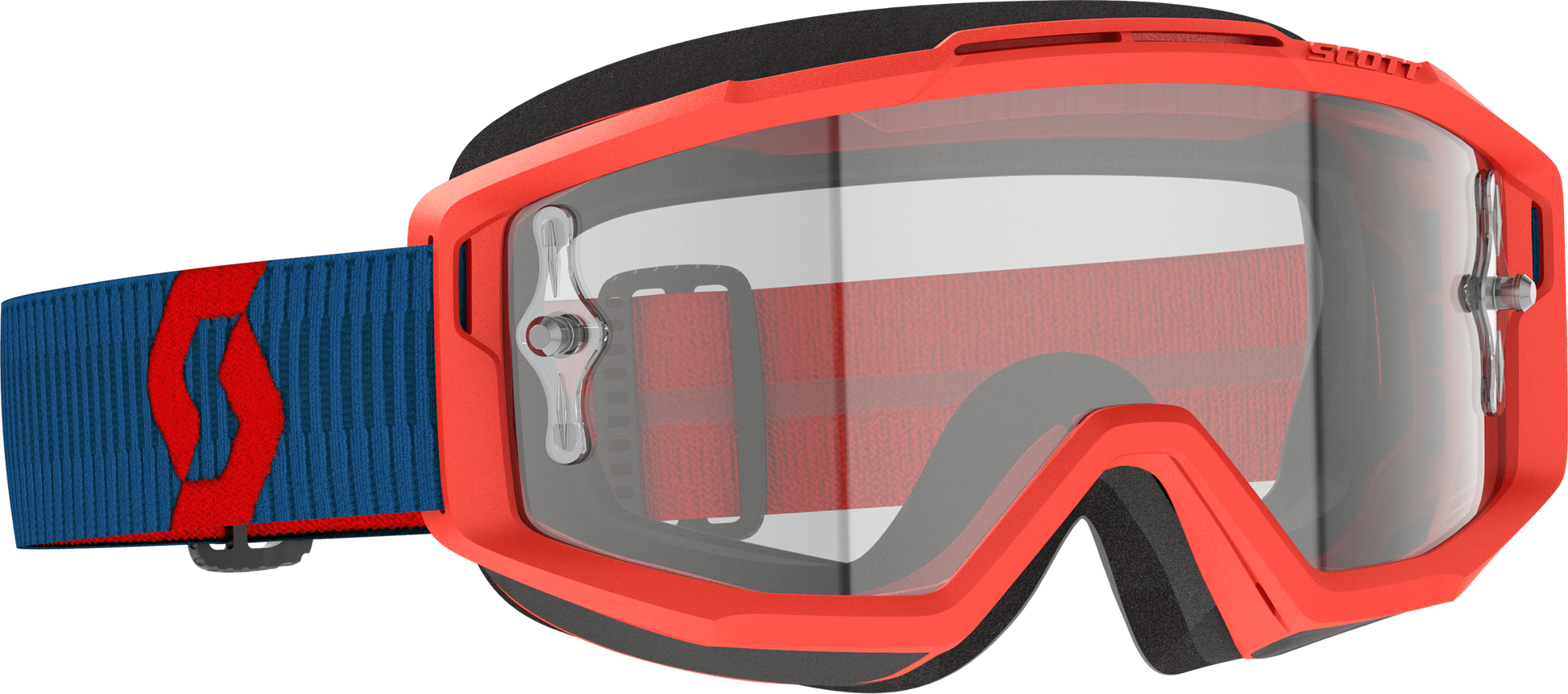 Split Otg Goggle Drk Blue/Neon Rd Clear Works