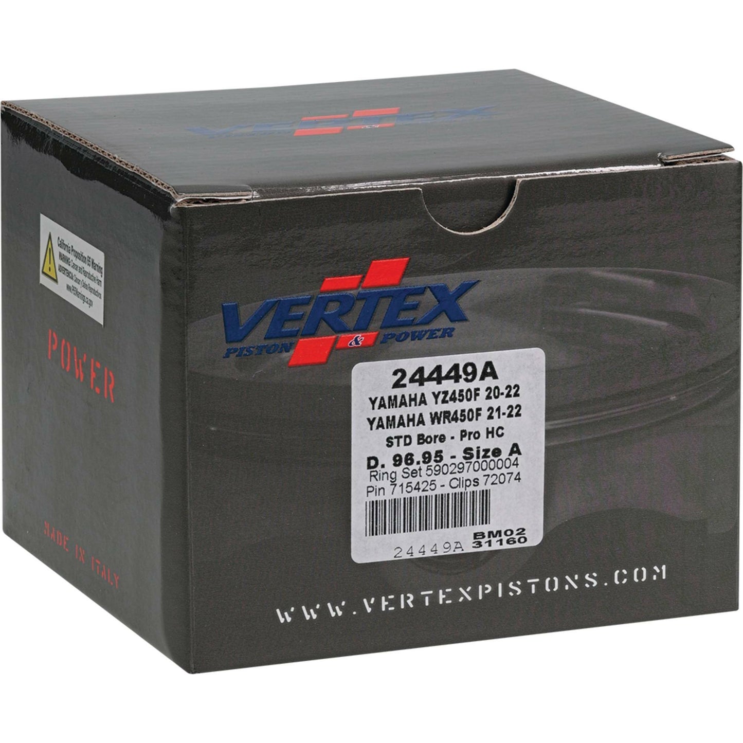 Piston Kit Hc Forged 96.95/Std 13.8:1 Yam