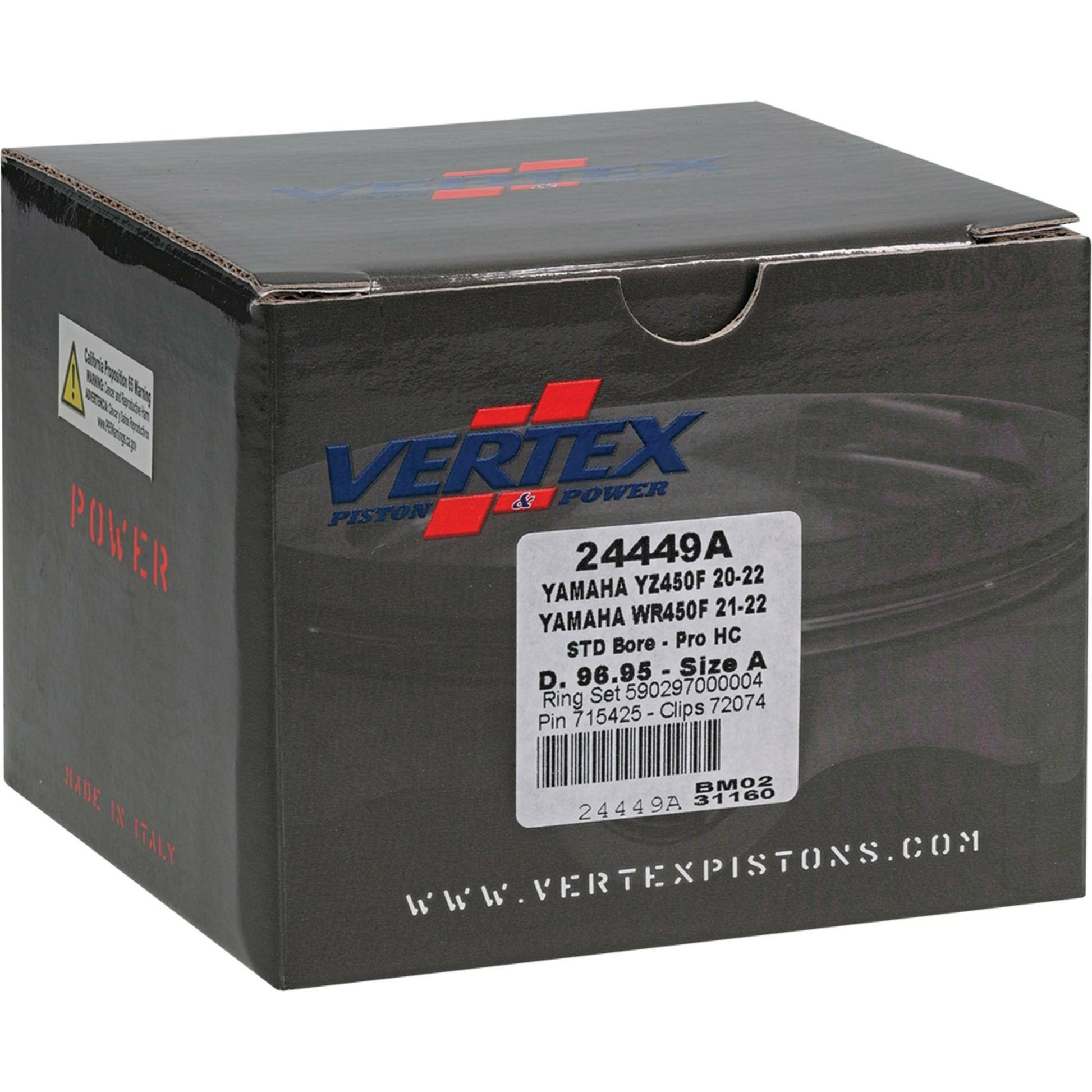 Piston Kit Hc Forged 96.95/Std 13.8:1 Yam