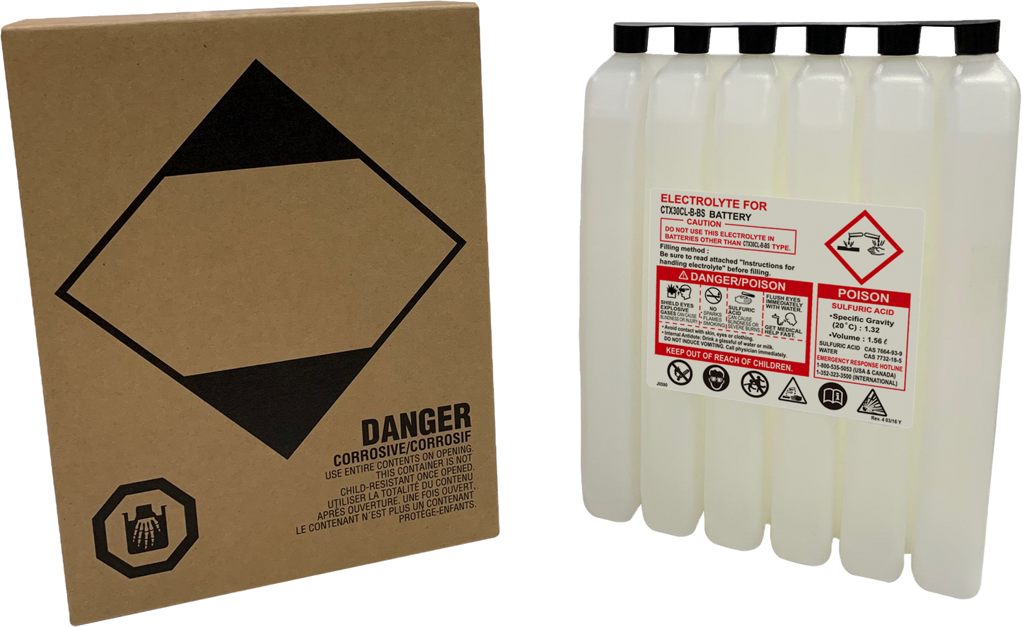 Sealed Battery Electrolyte Pack 1560cc