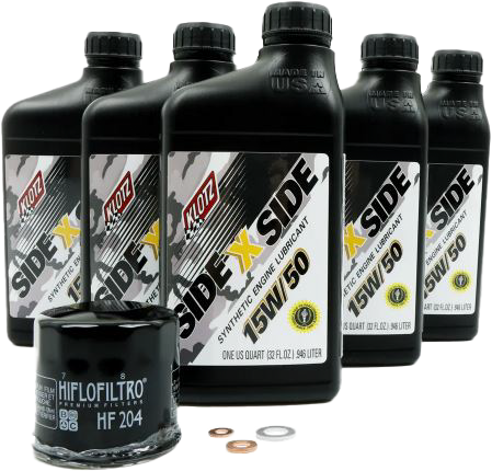 Sidexside Oil Change Kit 15w50 /W Oil Filter Yam