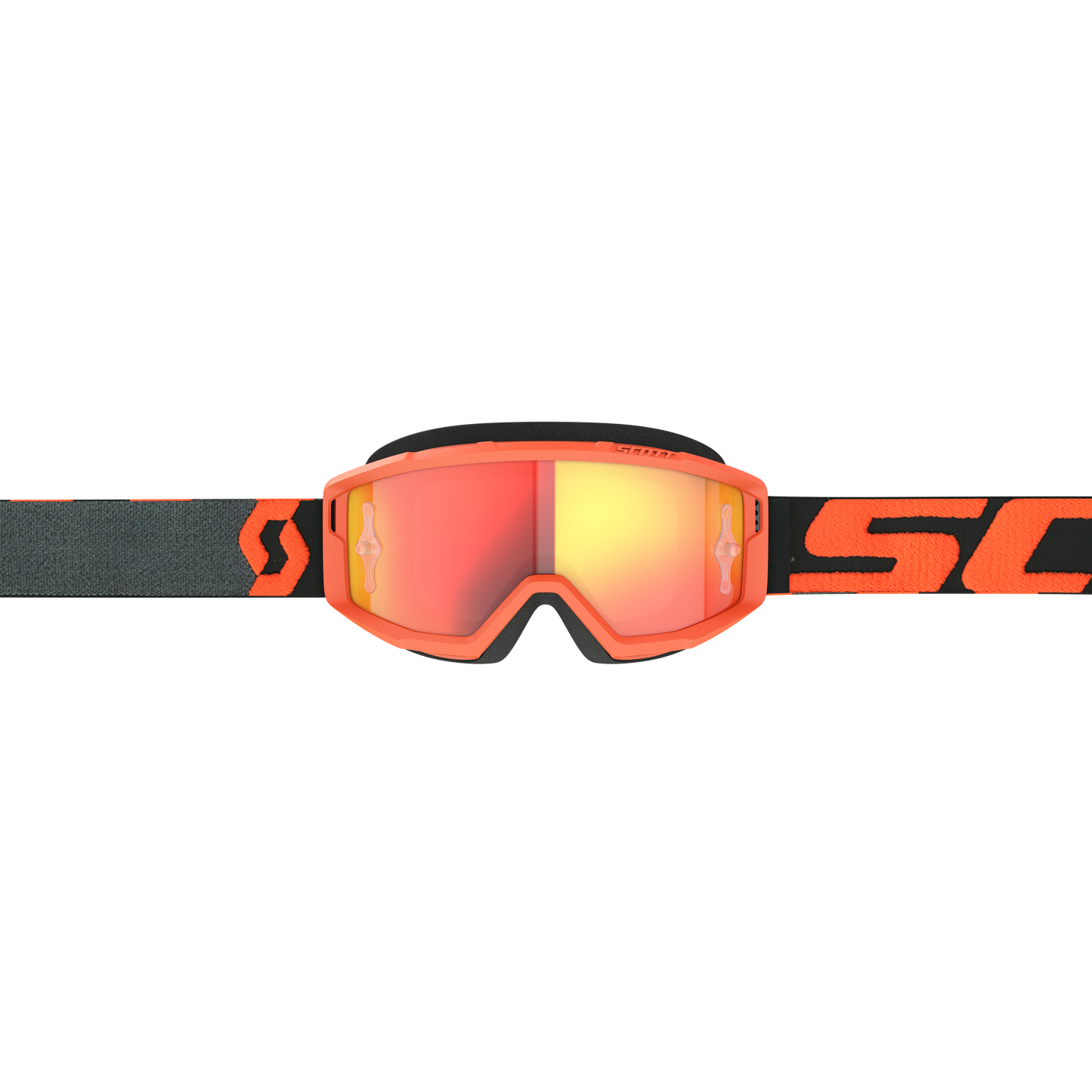 Primal Goggle Orange/Black Orange Chrome Works Lens