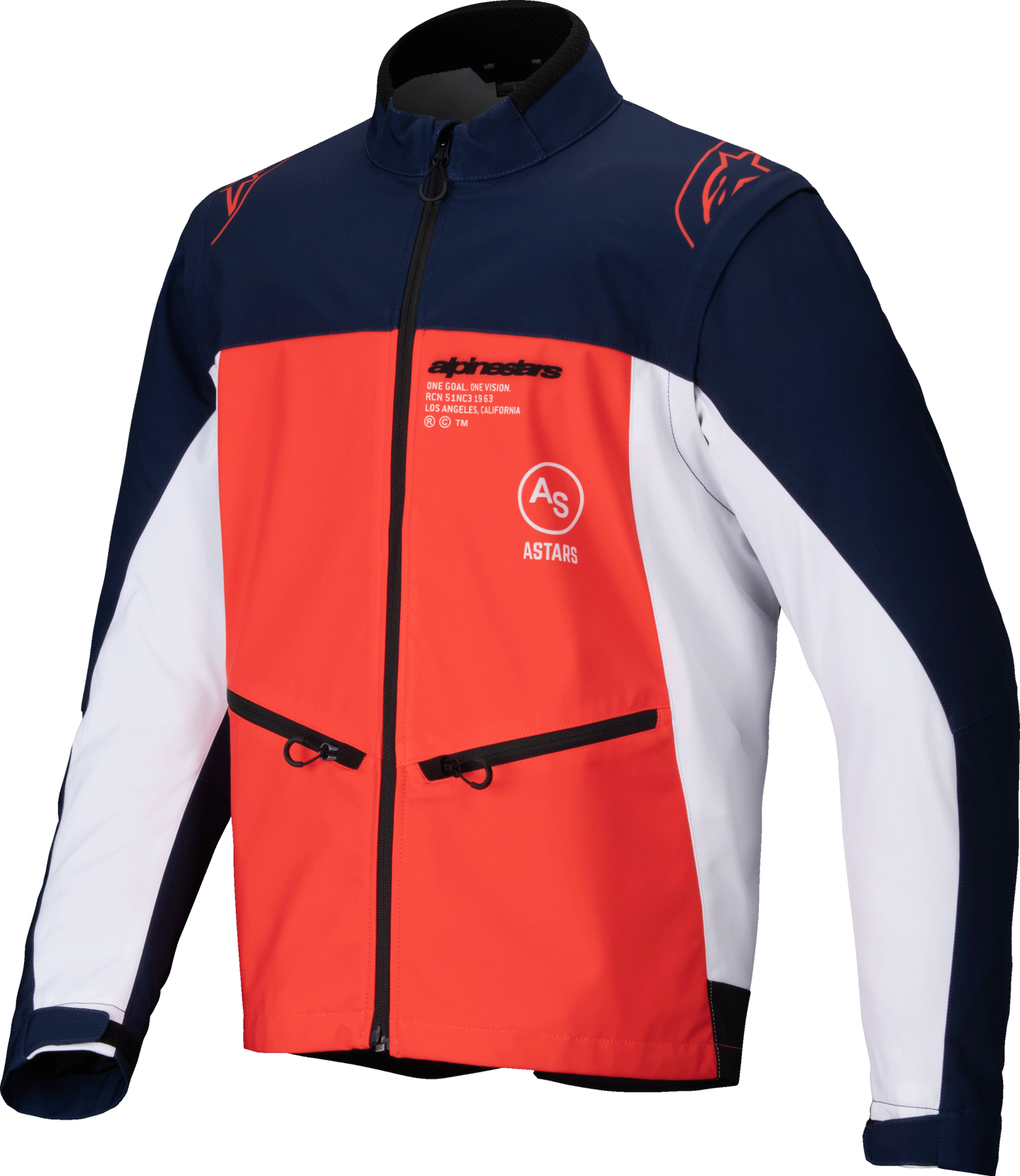 Lite Dura Softshell Jacket Navy/Hot Orange/White 3x