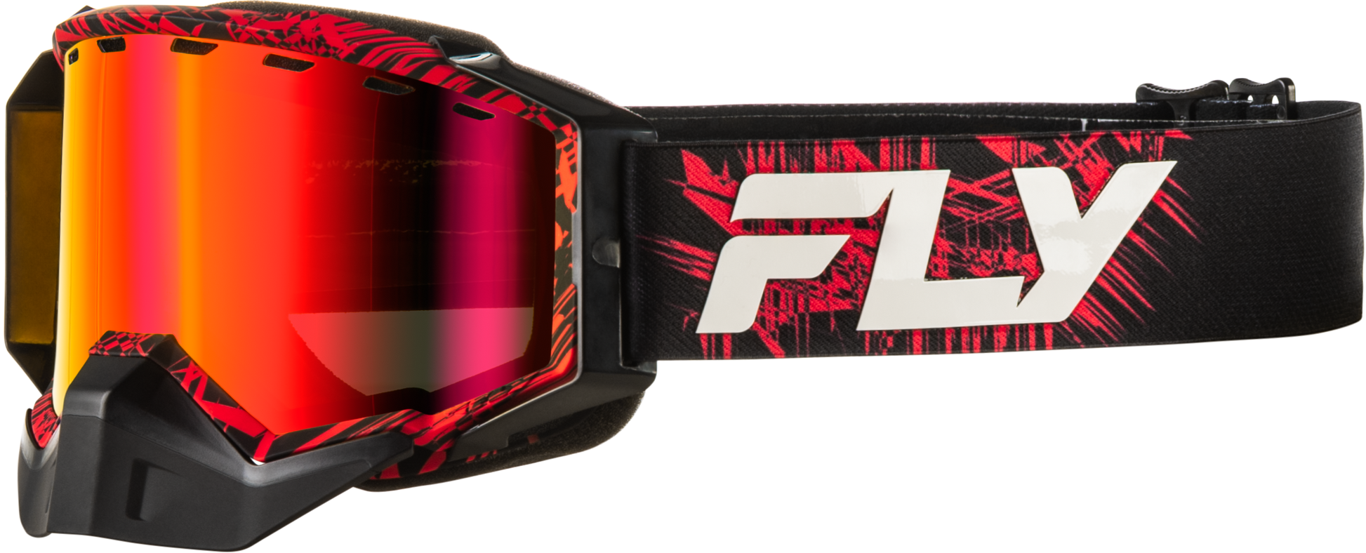 Zone Snow Goggle Red/Blk W/Red Mirror/Amber Lens