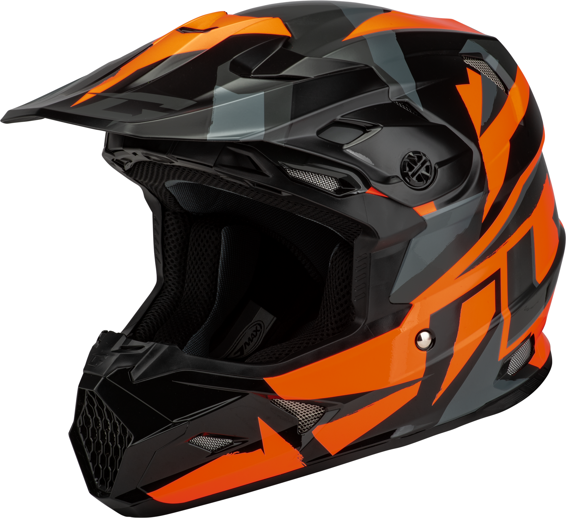 Mx 96 Splinter Helmet Black/Orange Xs