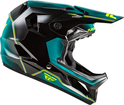 Rayce Repeat Bicycle Helmet Black/Teal/Hi Vis Lg
