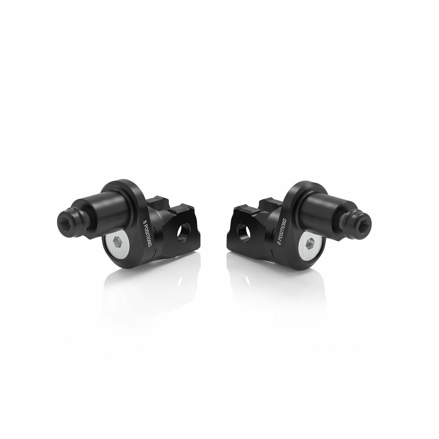 Eccesntric Footpeg Mount Kit Rider Adjust Black Pr