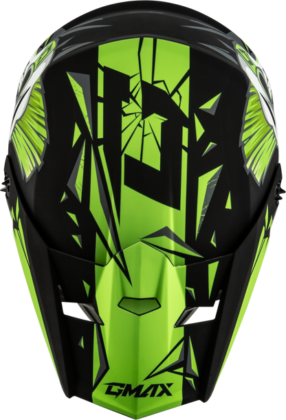Youth Mx 46y Unstable Helmet Matte Black/Green Ys