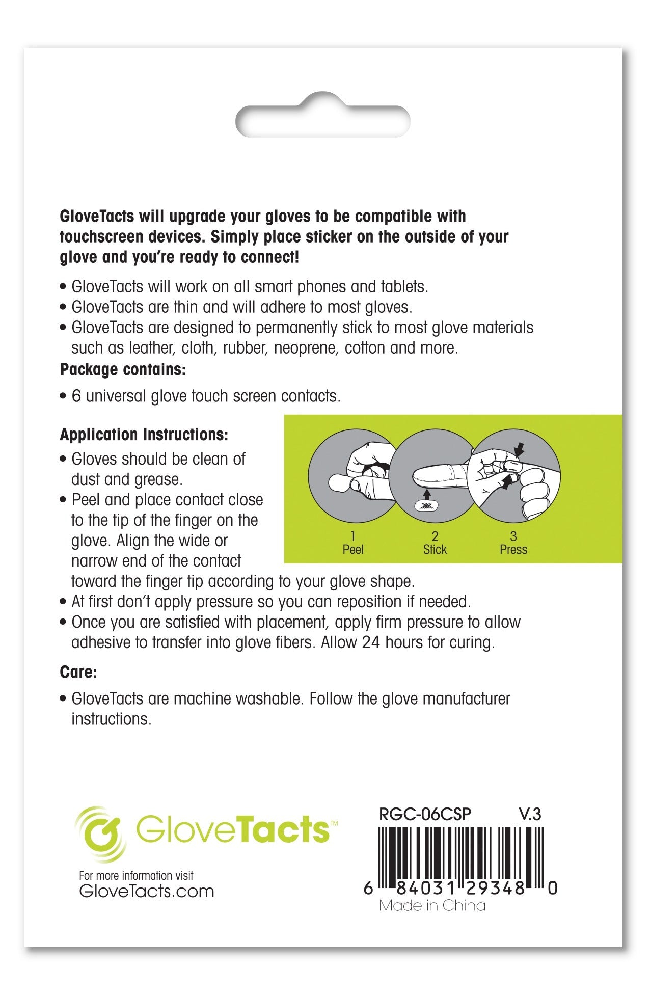 Touchscreen Stickers For Gloves 10/Pk