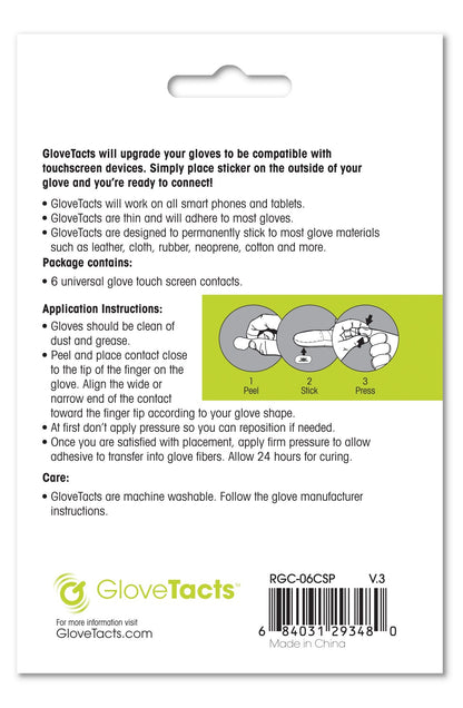 Touchscreen Stickers For Gloves 10/Pk
