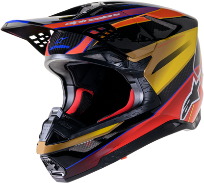 Supertech S M10 Era Helmet Gold Ylw/Rio Red Glossy Xs