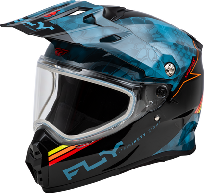 Trekker Cw Conceal Helmet Dual Shld Slate/Black/Red Lg