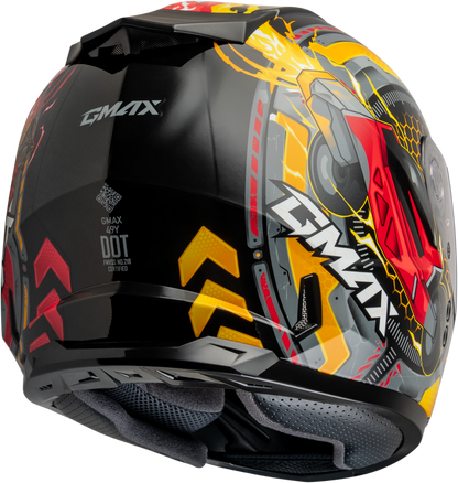 Gm 49y Charge Snow Helmet Black/Red/Yellow Ym