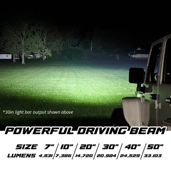 Xkmax 10" Light Bar Dual Mode With Rgbw Strip App Control