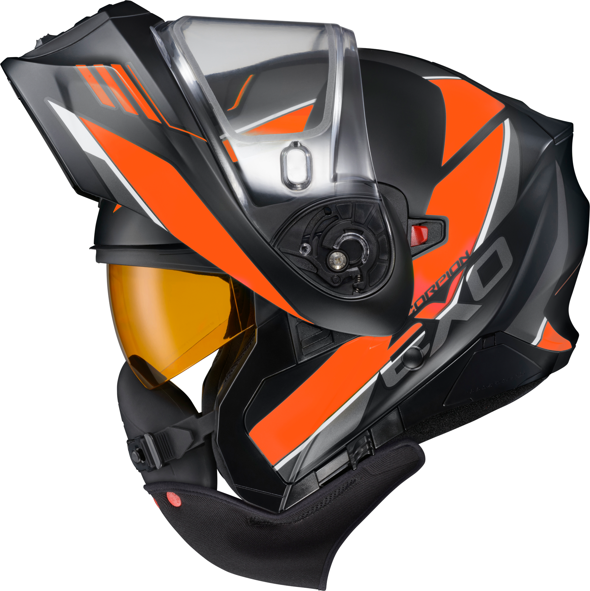 Exo Gt930 Cold Weather Helmet Modulus Orange Md (Electric)
