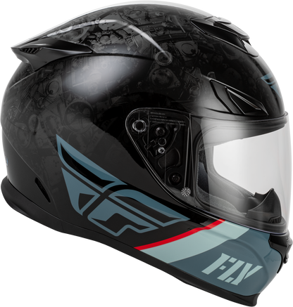 Sentinel Mech Helmet Black/Grey/Red Xs