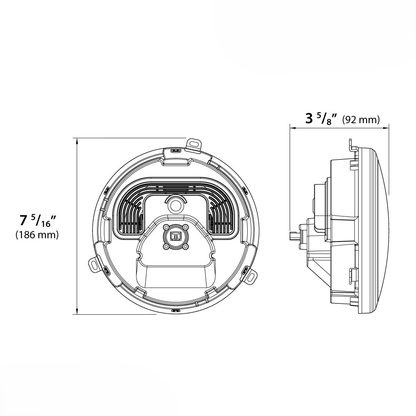 7" Zenith Led Headligh H4 Plug