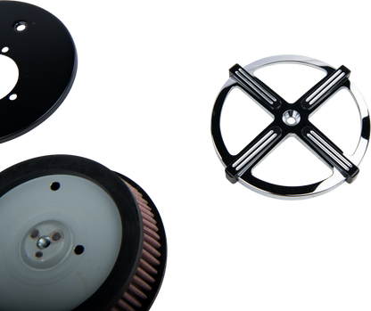X Force Air Cleaner Kit Chrome/Black