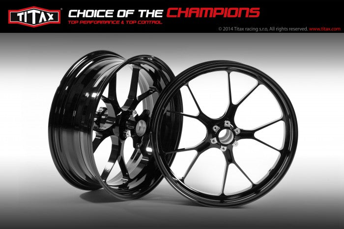 Titax Forged Aluminum Wheels for the Harley Davidson Pan America - 19x3.0 and 17x4.5