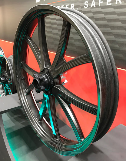 BST Torque TEK 5 Split Y-Spoke Carbon Fiber Rear Wheel for the Harley Davidson, Indian, and V-Twin Custom Models - 4.5 x 17