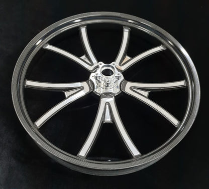 BST Torque TEK 5 Split Y-Spoke Carbon Fiber Front Wheel for the Harley Davidson, Indian, and V-Twin Custom Models - 3.5 x 21