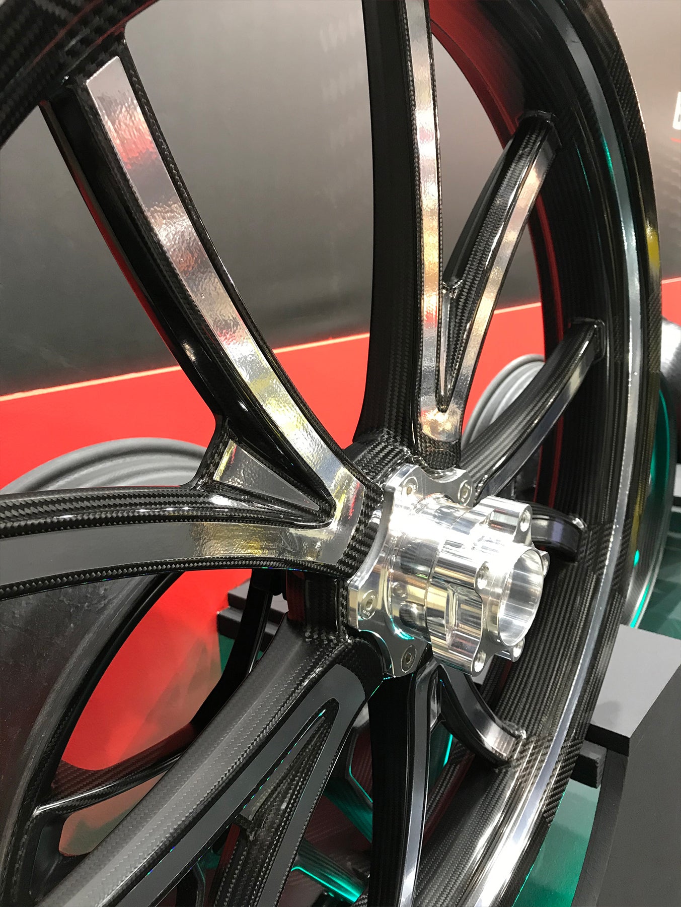 BST Torque TEK 5 Split Y-Spoke Carbon Fiber Front Wheel for the Harley Davidson, Indian, and V-Twin Custom Models - 3.5 x 26