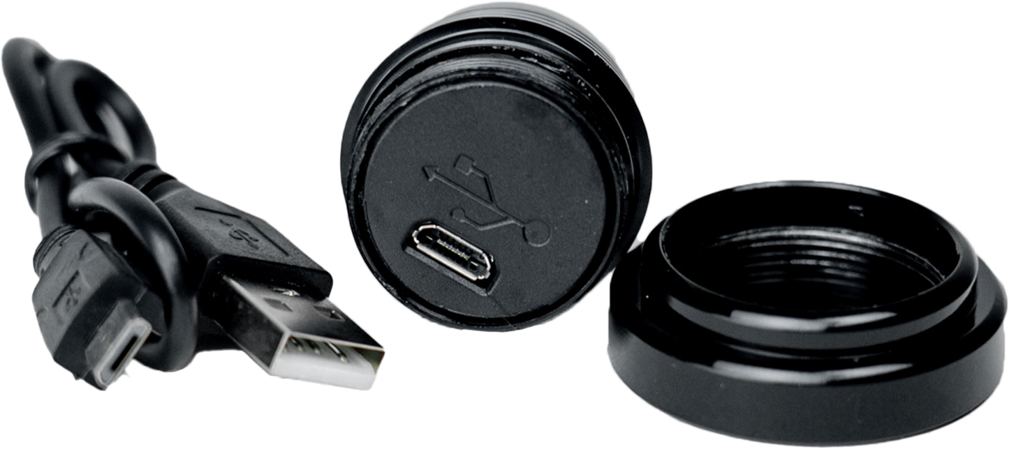 Stick On Led Dome Light Usb Rechargeable  Black