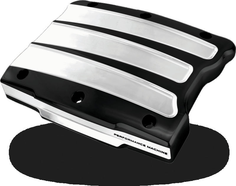 Performance Machine Twin Cam Scallop Rocker Cover - Contrast Cut Platinum