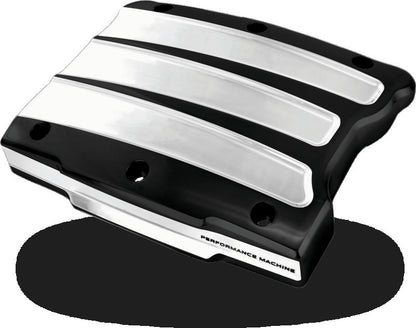 Performance Machine Twin Cam Scallop Rocker Cover - Contrast Cut Platinum
