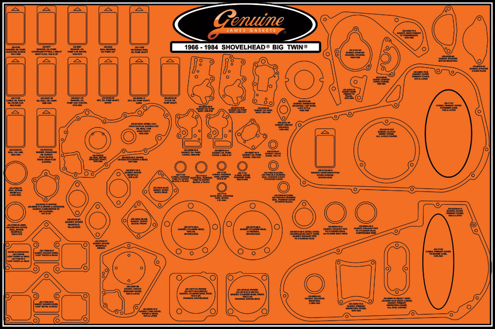 Gasket Display Board 99000 Shvl